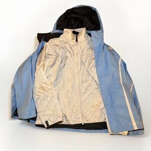 The North Face 2 in 1 Women's Bliss Blue Triclimate Jacket - XL Winter Spring